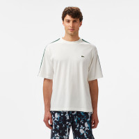 Lacoste Erkek Relaxed Fit Bisiklet Yaka Baskılı Beyaz T-Shirt Lacoste Erkek Relaxed Fit Bisiklet Yaka Baskılı Beyaz T-Shirt