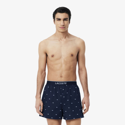 Lacoste Erkek Baskılı 3'lü Renkli Boxer Lacoste Erkek Baskılı 3'lü Renkli Boxer