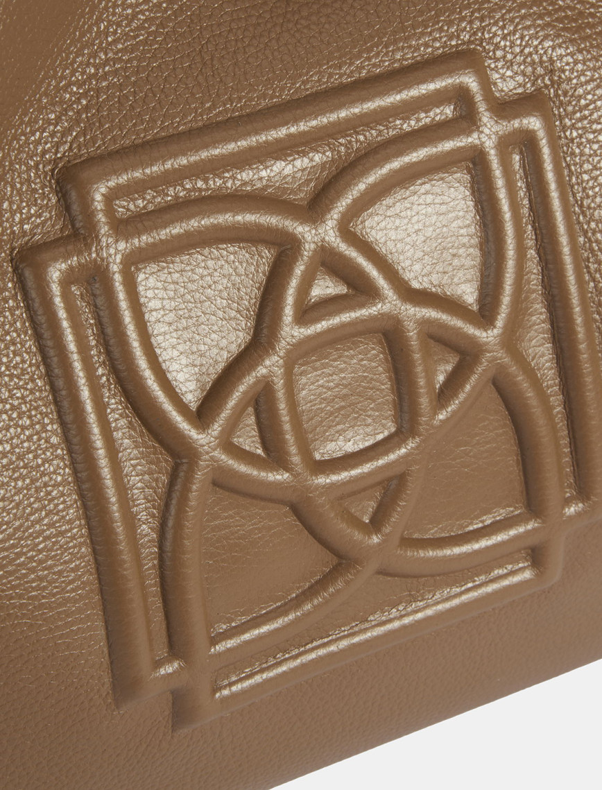 Kadın Turuncu Deri Hobo Çanta