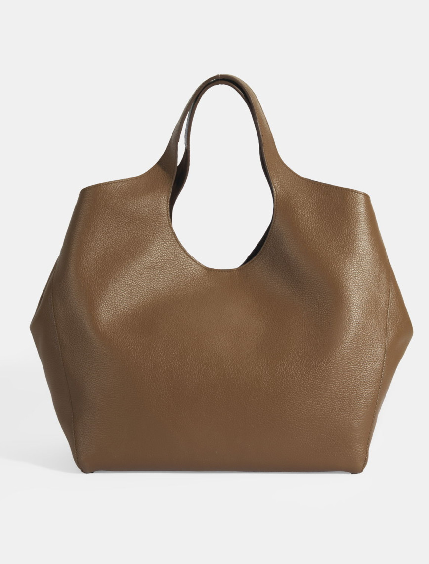 Kadın Turuncu Deri Hobo Çanta