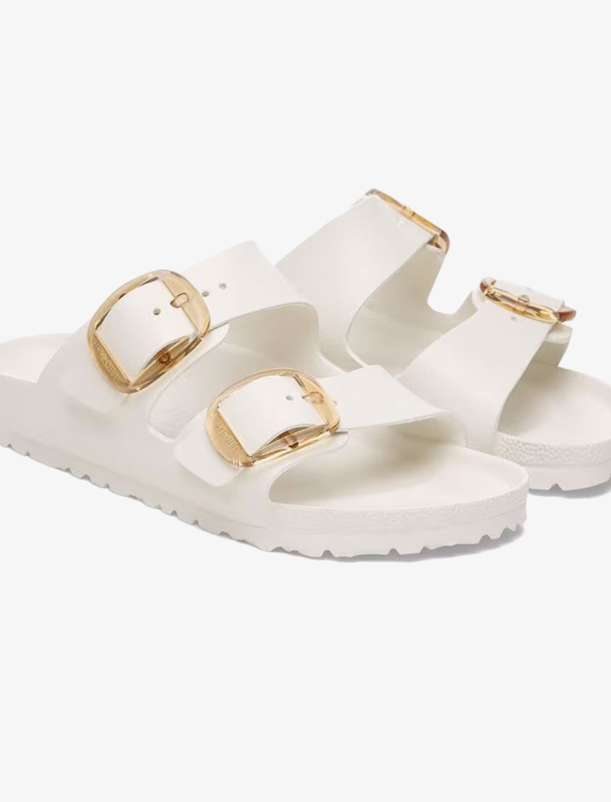 Birkenstock Arizona Eva Big Buckle Kadın Krem Terlik Birkenstock Arizona Eva Big Buckle Kadın Krem Terlik