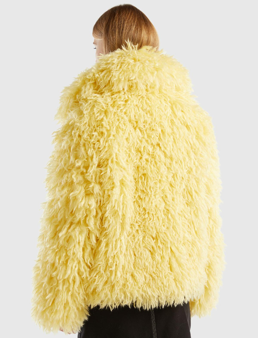 Kadın Sarı Yakalı Teddy Ceket Kadın Sarı Yakalı Teddy Ceket