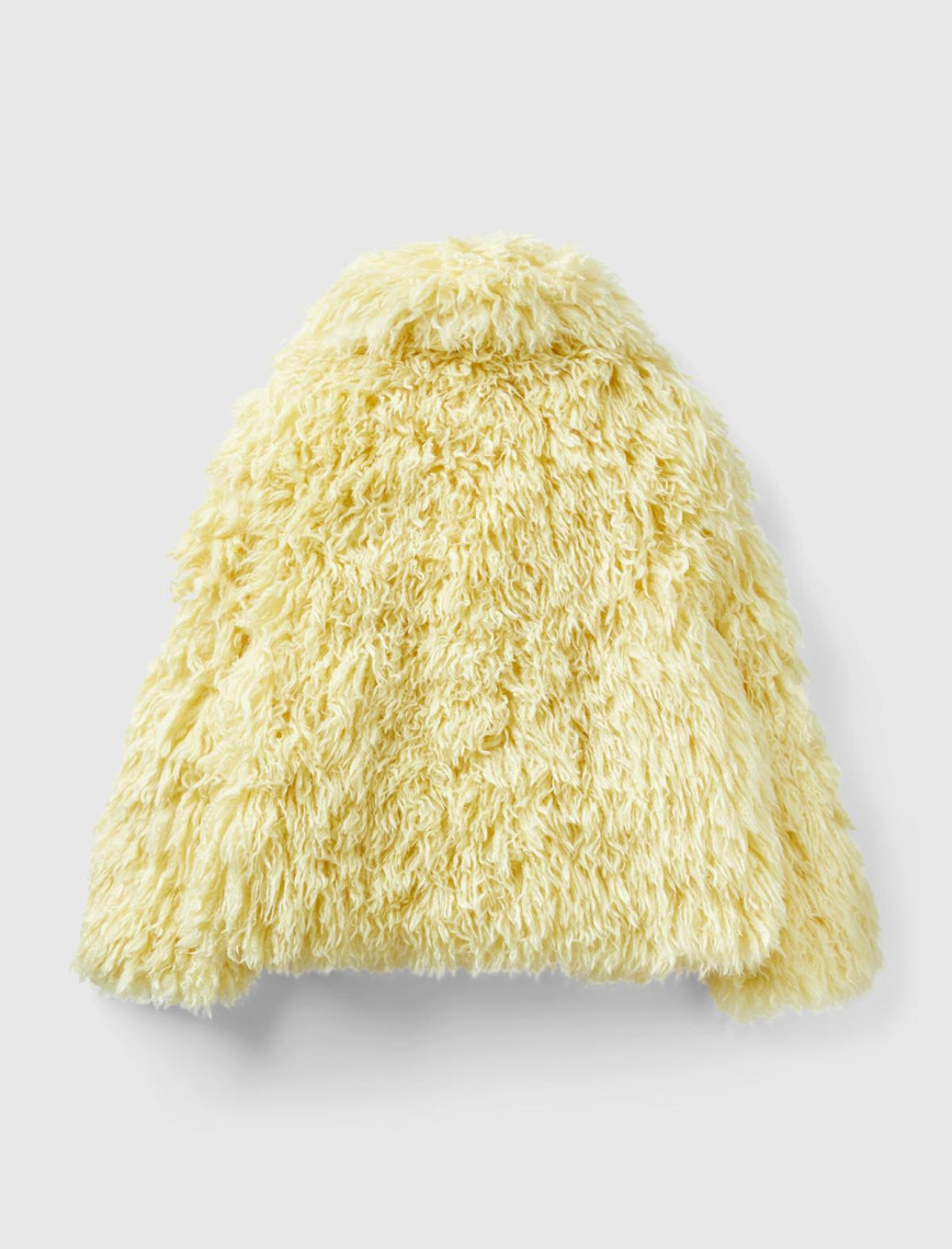 Kadın Sarı Yakalı Teddy Ceket Kadın Sarı Yakalı Teddy Ceket