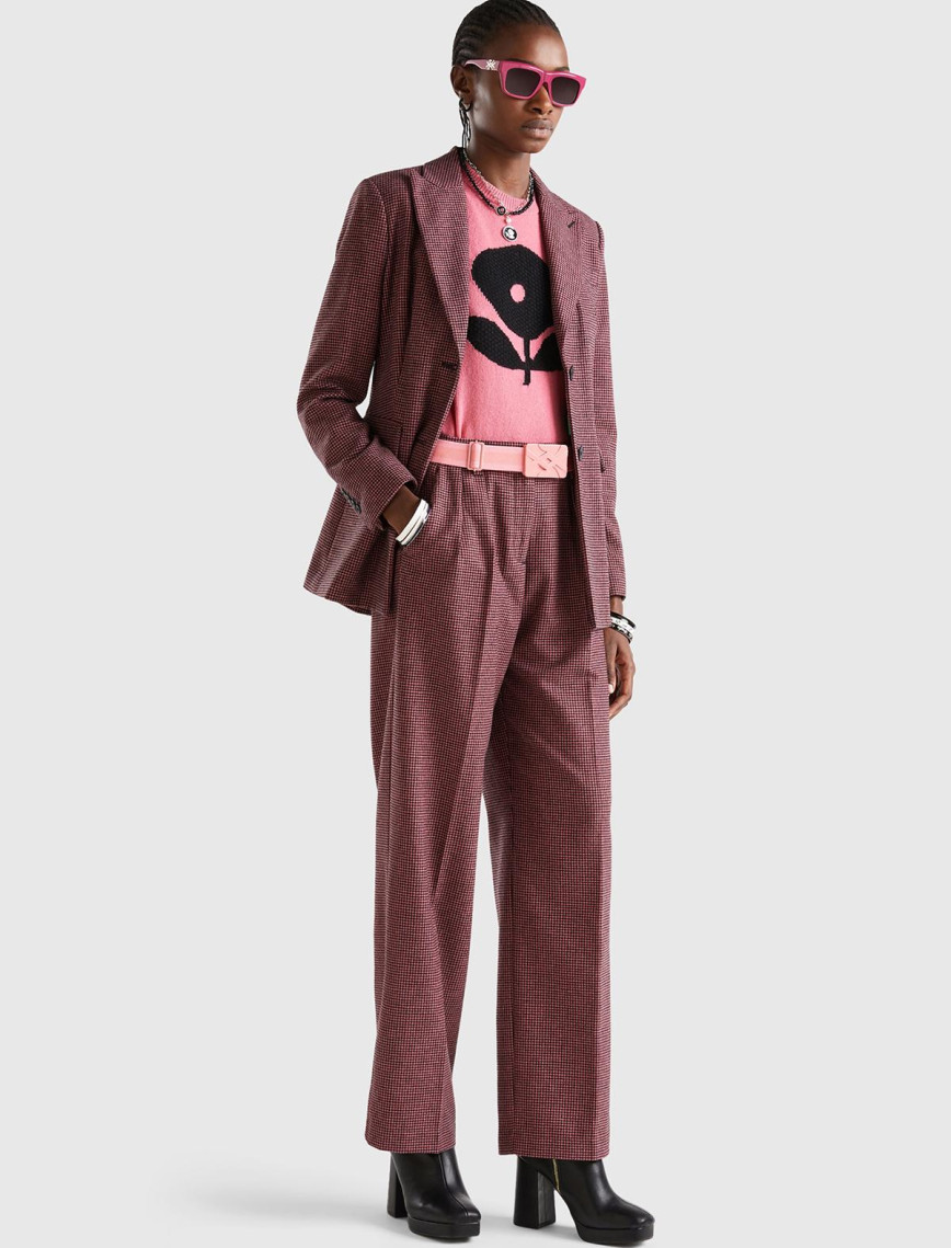 Kadın Pembe 2 Düğmeli Ceket Kadın Pembe 2 Düğmeli Ceket