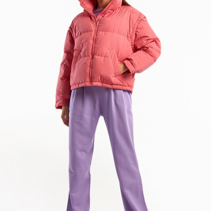 Kadın Gül Kurusu Kaz Tüyü Dolgulu Pufa Mont Kadın Gül Kurusu Kaz Tüyü Dolgulu Pufa Mont