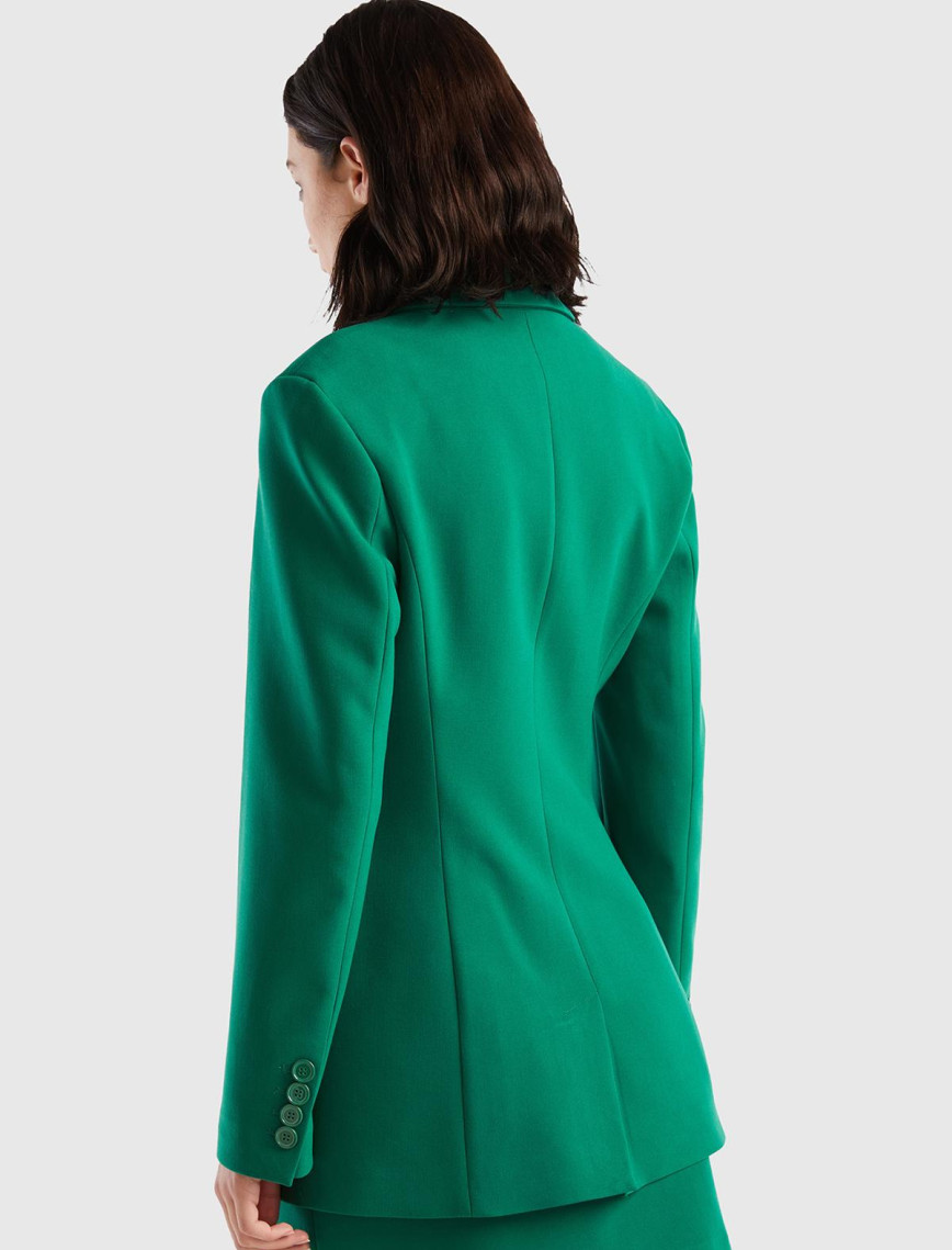 Kadın Yeşil Çift Düğmeli Ceket Kadın Yeşil Çift Düğmeli Ceket