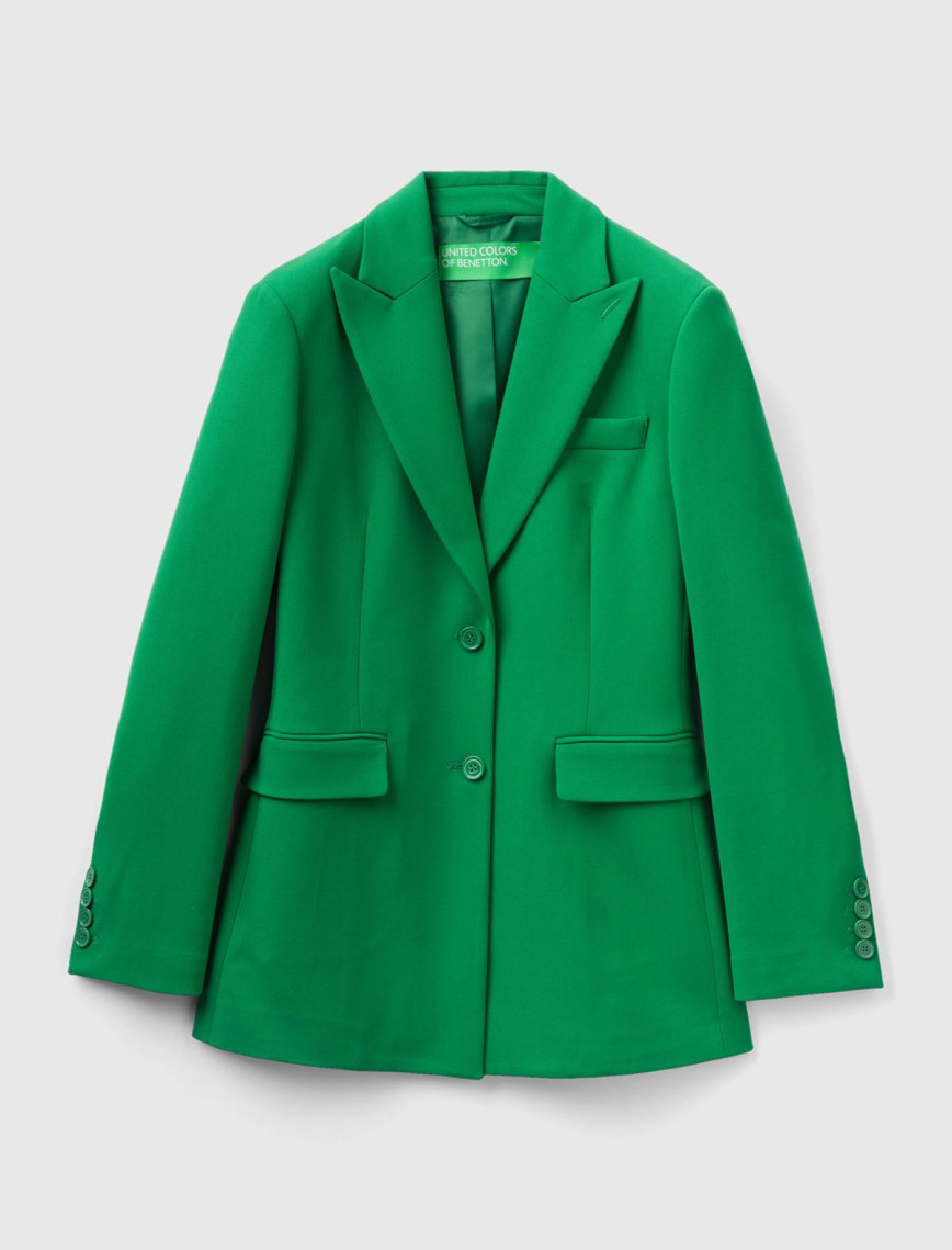 Kadın Yeşil Çift Düğmeli Ceket Kadın Yeşil Çift Düğmeli Ceket