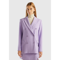 Kadın Lila Kruvaze Ceket Kadın Lila Kruvaze Ceket