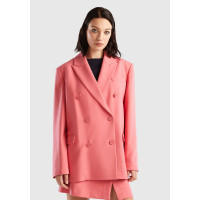 Kadın Gül Kurusu Kruvaze Ceket Kadın Gül Kurusu Kruvaze Ceket