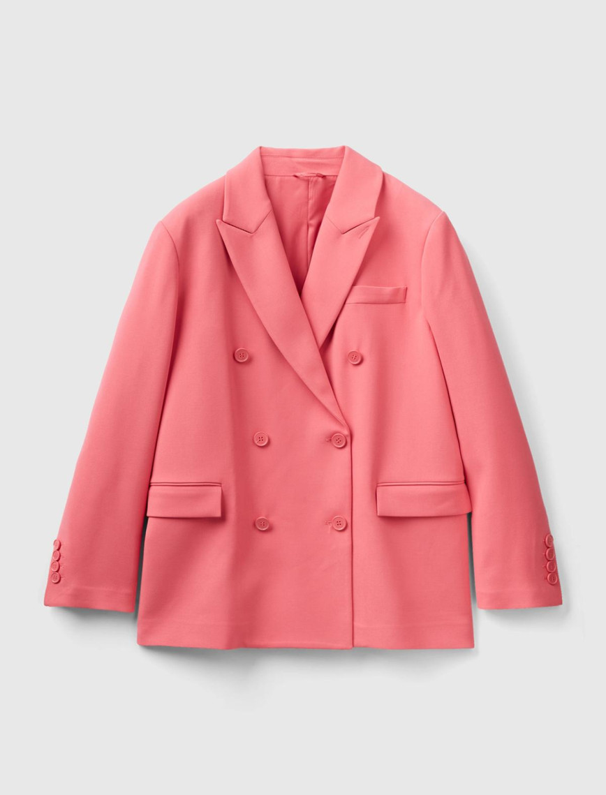 Kadın Gül Kurusu Kruvaze Ceket Kadın Gül Kurusu Kruvaze Ceket