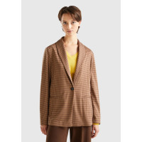 Kadın Taba Kazayağı Desenli Ceket Kadın Taba Kazayağı Desenli Ceket