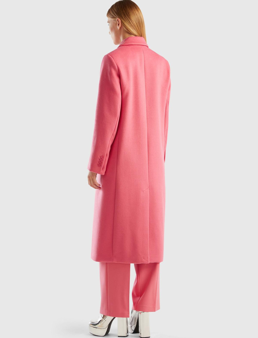 Kadın Gül Kurusu Kruvaze Palto Kadın Gül Kurusu Kruvaze Palto