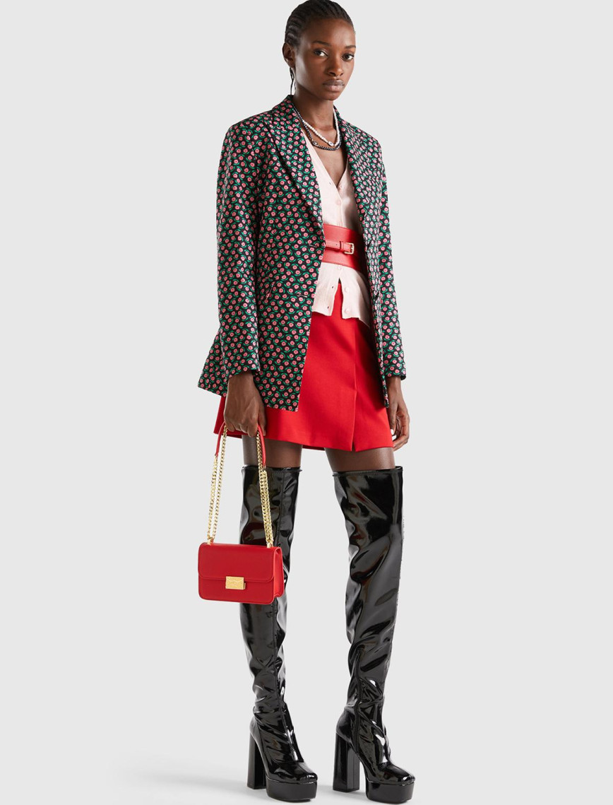 Kadın Pembe Mix Çiçek Desenli Ceket Kadın Pembe Mix Çiçek Desenli Ceket