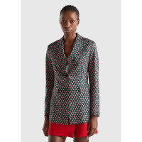 Kadın Pembe Mix Çiçek Desenli Ceket Kadın Pembe Mix Çiçek Desenli Ceket