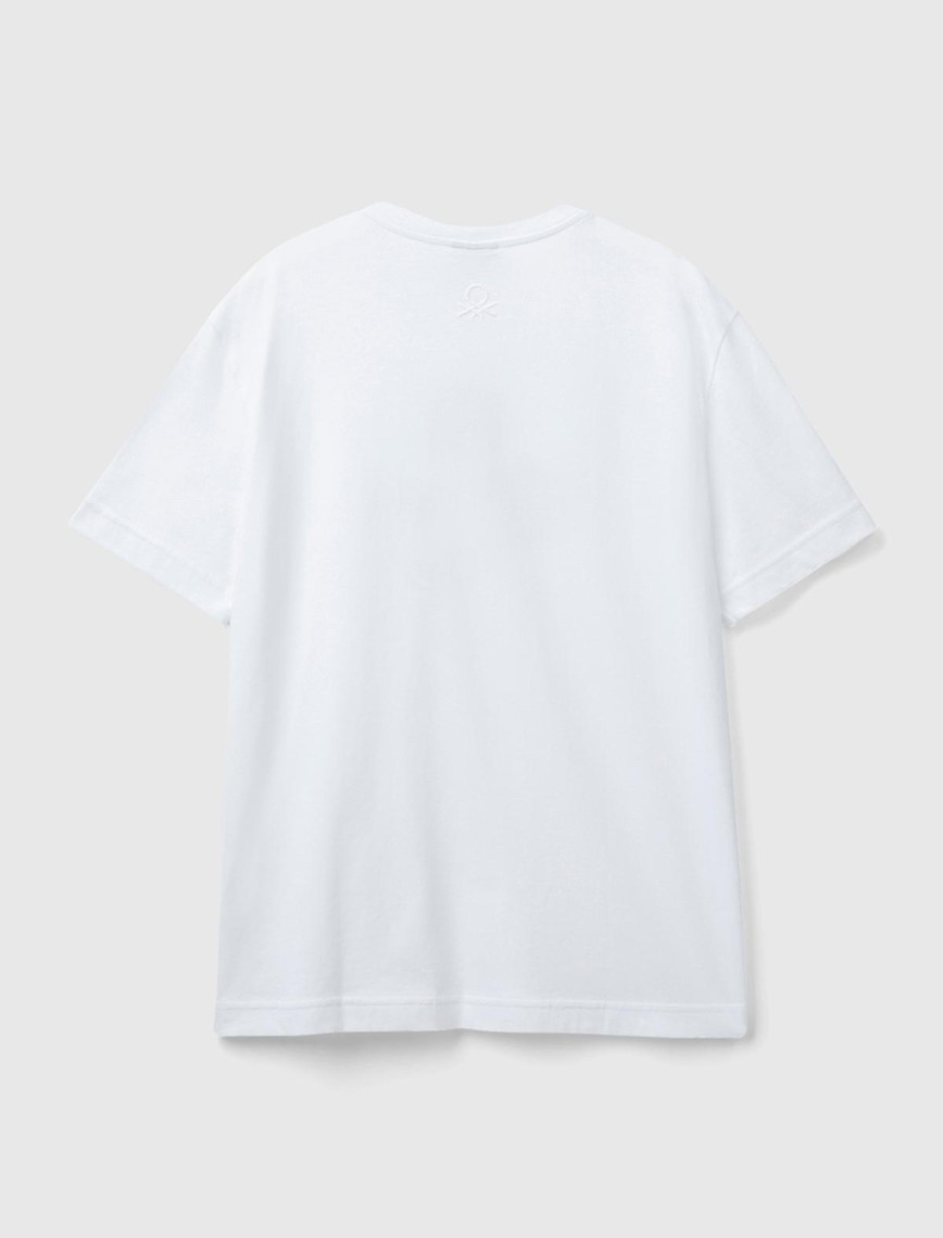 Unisex Beyaz %100 Koton Disney Baskılı T-Shirt