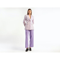 Kadın Lila Puantiyeli Ceket Kadın Lila Puantiyeli Ceket
