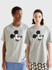 Unisex Beyaz %100 Koton Disney Baskılı T-Shirt