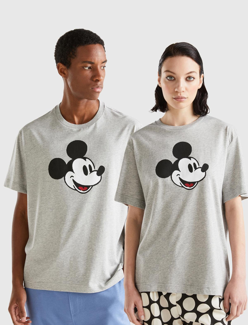 Unisex Beyaz %100 Koton Disney Baskılı T-Shirt