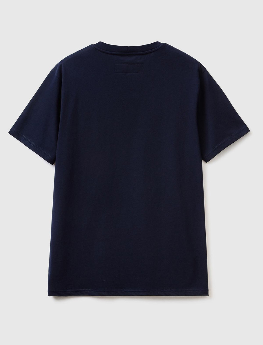 Erkek Lacivert %100 Koton Cepli T-Shirt Erkek Lacivert %100 Koton Cepli T-Shirt