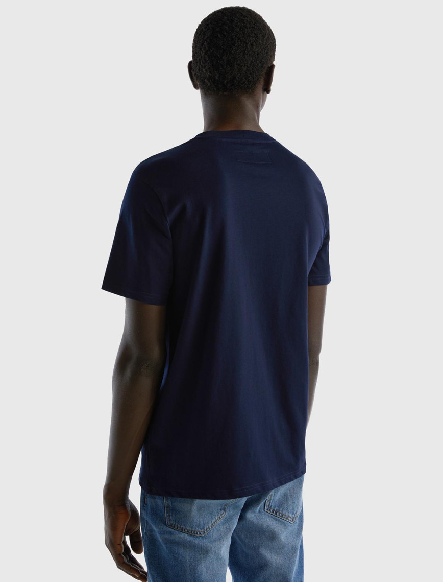 Erkek Lacivert %100 Koton Cepli T-Shirt Erkek Lacivert %100 Koton Cepli T-Shirt