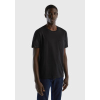 Erkek Siyah %100 Koton Cepli T-Shirt Erkek Siyah %100 Koton Cepli T-Shirt