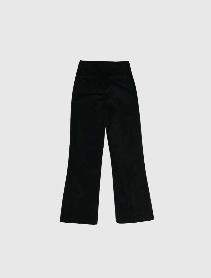 Kadın Siyah Esnek Kadife Pantolon Kadın Siyah Esnek Kadife Pantolon