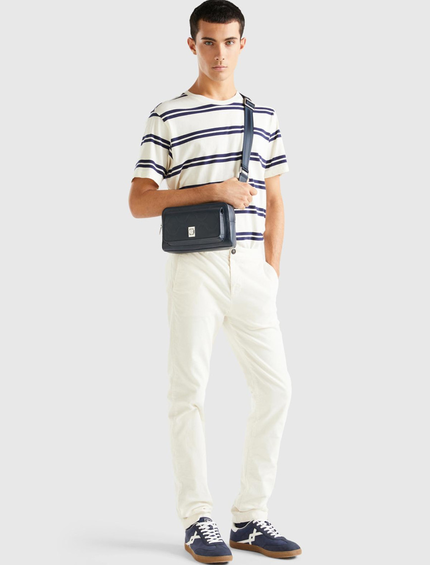 Erkek Krem Esnek Kadife Pantolon