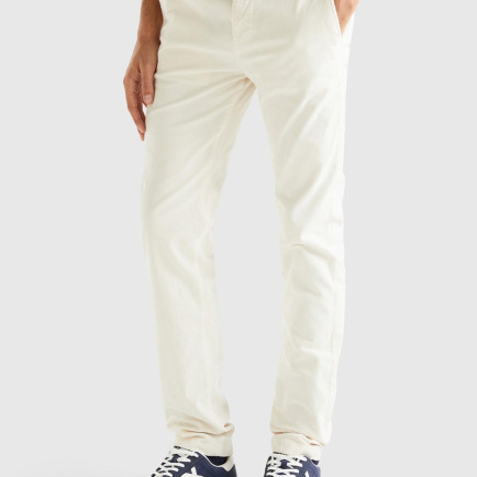 Erkek Krem Esnek Kadife Pantolon Erkek Krem Esnek Kadife Pantolon