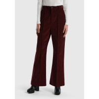 Kadın Bordo Esnek Kadife Pantolon Kadın Bordo Esnek Kadife Pantolon