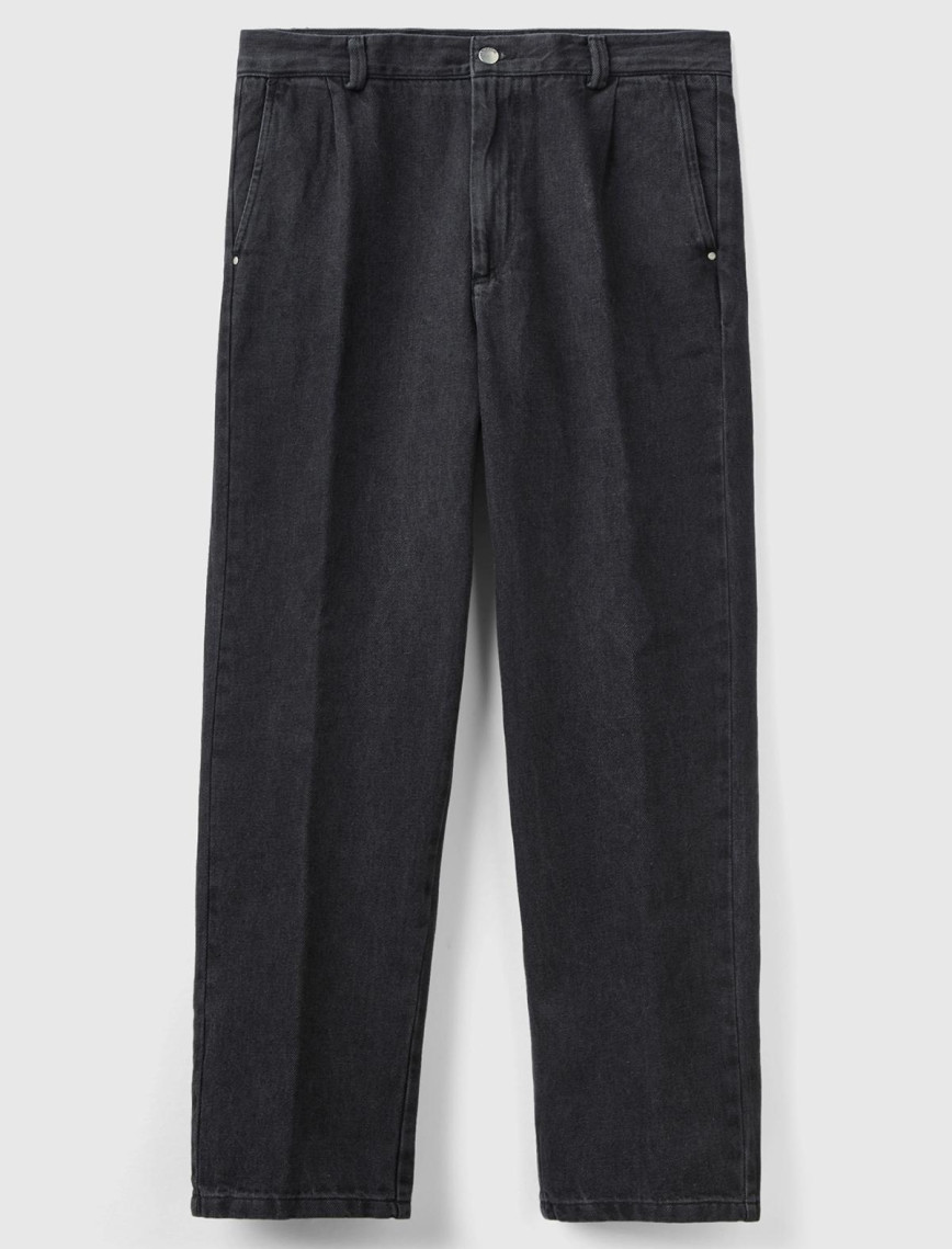 Erkek Siyah Chino Regular Fit Denim Pantolon Erkek Siyah Chino Regular Fit Denim Pantolon