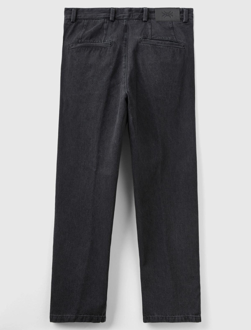 Erkek Siyah Chino Regular Fit Denim Pantolon Erkek Siyah Chino Regular Fit Denim Pantolon