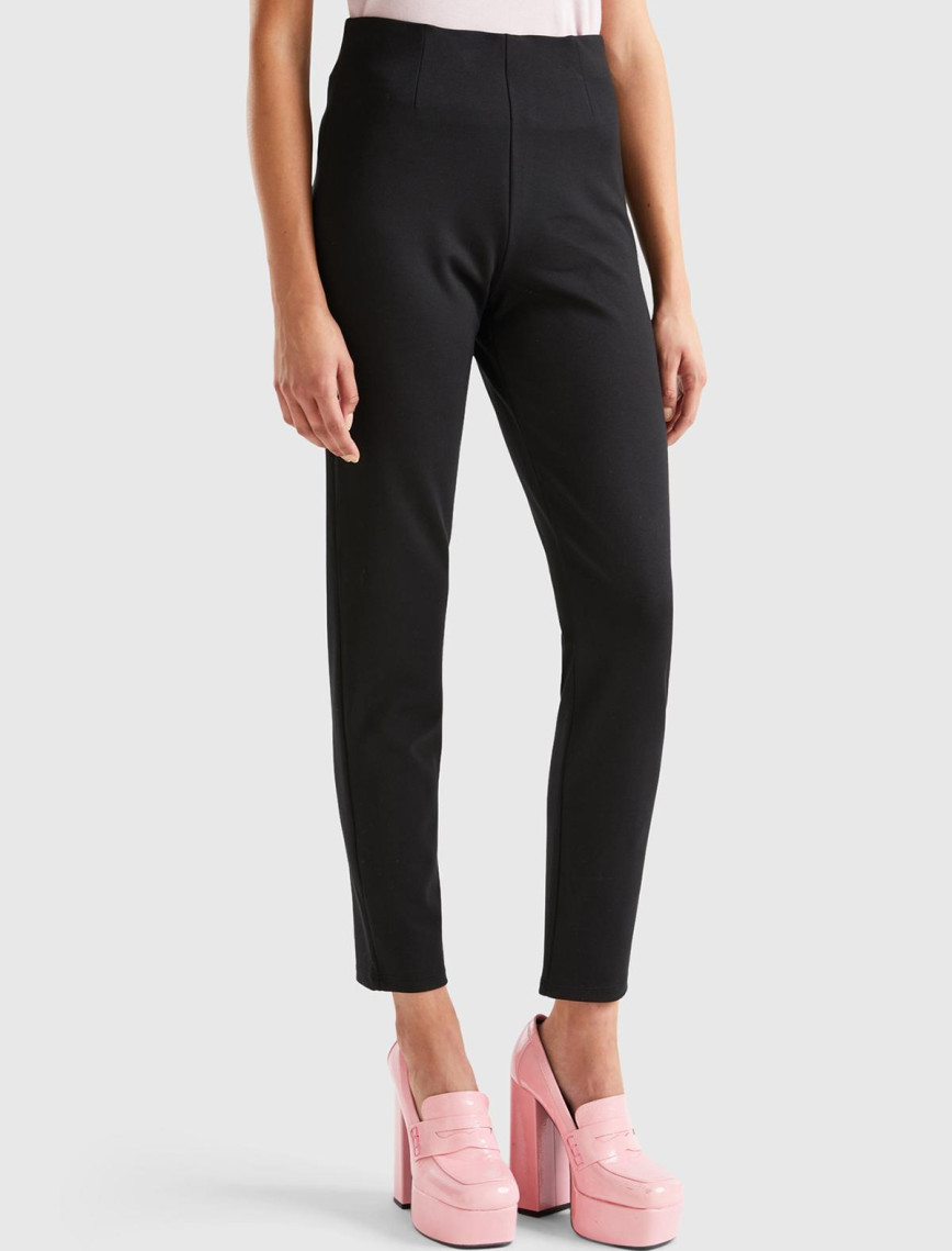 Kadın Siyah Poliviskoz Skinny Fit Pantolon Kadın Siyah Poliviskoz Skinny Fit Pantolon