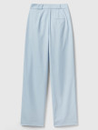 Kadın Soluk Mavi Poliviskoz Yüksek Bel Rahat Kalıp Pantolon Kadın Soluk Mavi Poliviskoz Yüksek Bel Rahat Kalıp Pantolon