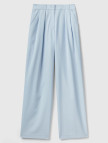Kadın Soluk Mavi Poliviskoz Yüksek Bel Rahat Kalıp Pantolon Kadın Soluk Mavi Poliviskoz Yüksek Bel Rahat Kalıp Pantolon