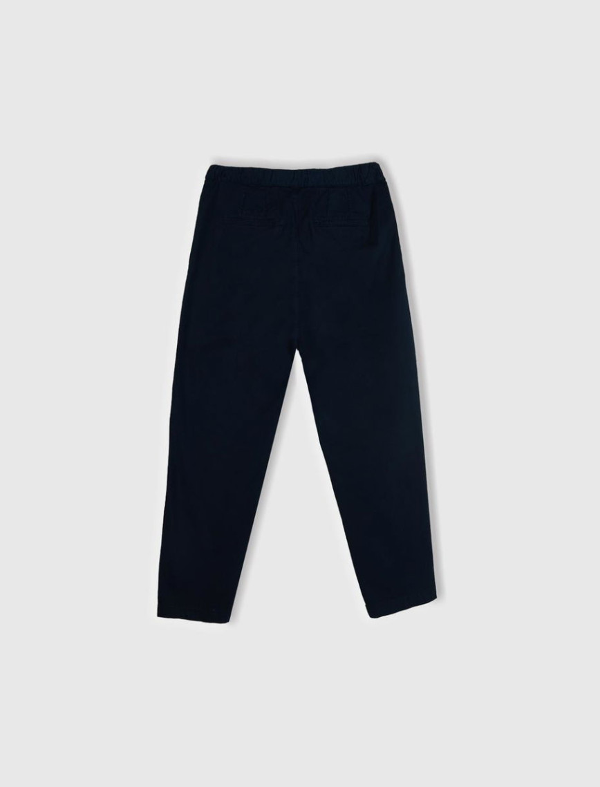 Erkek Lacivert Beli İpli Chino Pantolon Erkek Lacivert Beli İpli Chino Pantolon