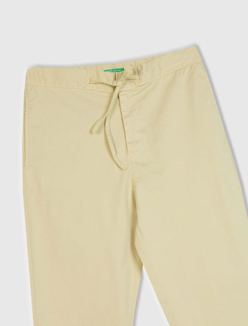 Erkek Bej Beli İpli Chino Pantolon Erkek Bej Beli İpli Chino Pantolon