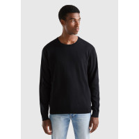 Erkek Siyah Pamuk Karışımlı Basic Kazak Erkek Siyah Pamuk Karışımlı Basic Kazak