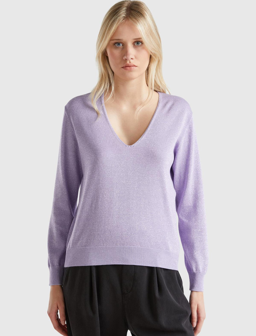 Kadın Siyah Pamuk ve Viskoz Karışımlı Rahat Kesim Geniş V Yaka Kazak Kadın Siyah Pamuk ve Viskoz Karışımlı Rahat Kesim Geniş V Yaka Kazak