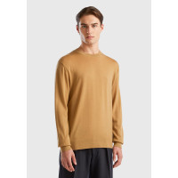 Erkek Taba %100 Extra Fine Merino Kazak