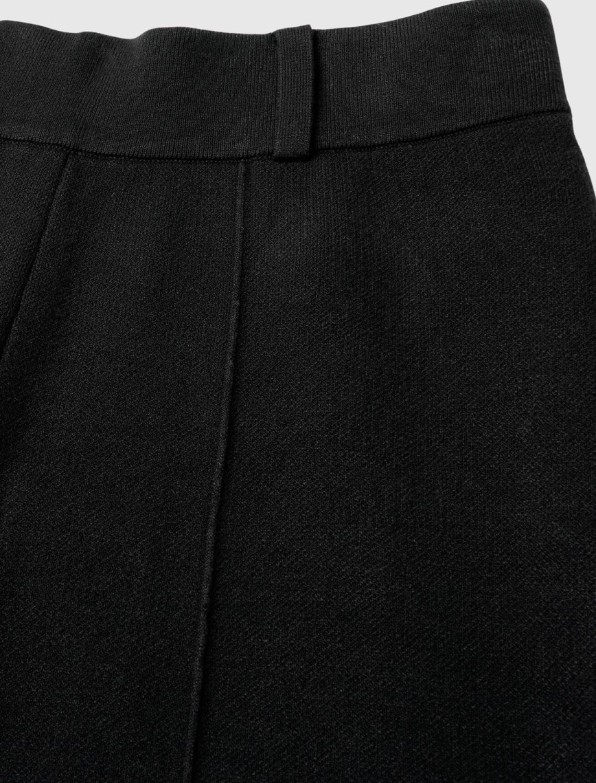 Kadın Siyah Viskoz Karışımlı Dikiş Detaylı Beli Elastik Palazzo Pantolon Kadın Siyah Viskoz Karışımlı Dikiş Detaylı Beli Elastik Palazzo Pantolon