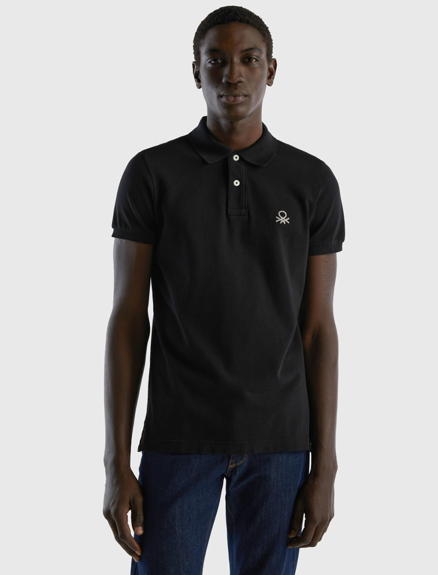 Erkek Beyaz Slim Fit Kısa Kollu Polo T-Shirt
