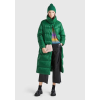 Kadın Yeşil Kaz Tüyü Dolgulu Düğme Kapamalı Yüksek Yaka Uzun Şişme Mont Kadın Yeşil Kaz Tüyü Dolgulu Düğme Kapamalı Yüksek Yaka Uzun Şişme Mont