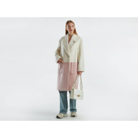 Kadın Krem Kontrast Renk Detaylı Yanları Cepli Tek Düğmeli Kaban Kadın Krem Kontrast Renk Detaylı Yanları Cepli Tek Düğmeli Kaban