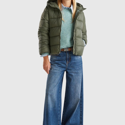 Kadın Yeşil Önü Cepli Fermuar Kapamalı Büzgü Kapüşonlu Mont Kadın Yeşil Önü Cepli Fermuar Kapamalı Büzgü Kapüşonlu Mont