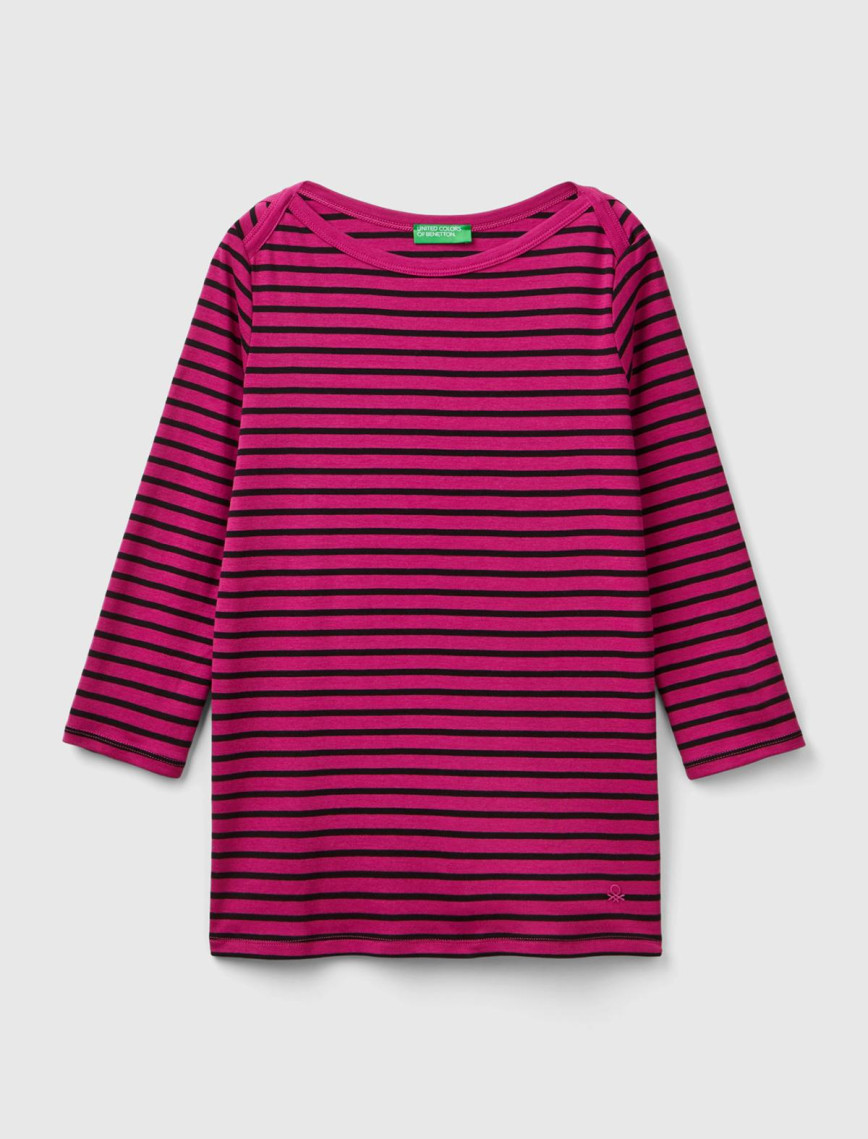 Kadın Mor Mix %100 Pamuk Sol Altı Logolu Uzun Kollu Kayık Yaka T-Shirt Kadın Mor Mix %100 Pamuk Sol Altı Logolu Uzun Kollu Kayık Yaka T-Shirt