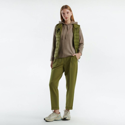 Kadın Haki Recycled Polyester Dolgulu Pufa Yelek Kadın Haki Recycled Polyester Dolgulu Pufa Yelek