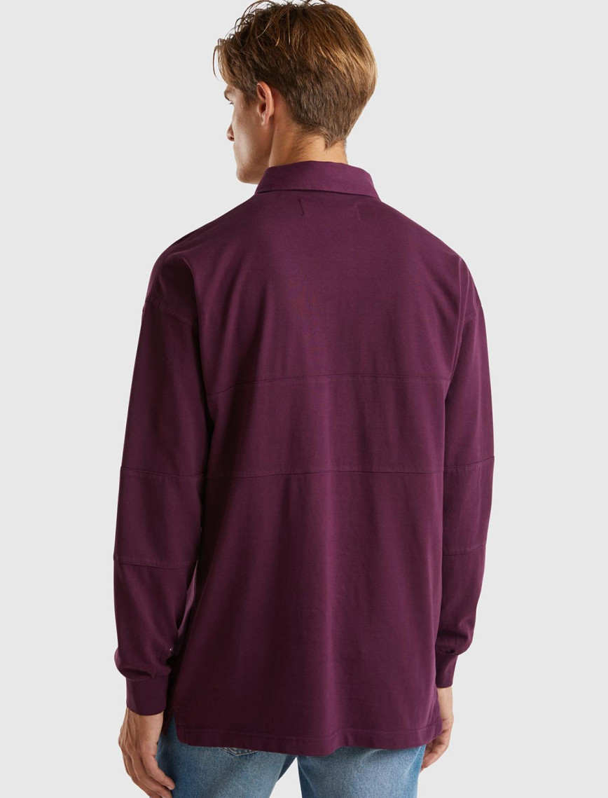 Erkek Bordo %100 Pamuk Önü Logo Detaylı Düğmeli Polo Yaka T-Shirt Erkek Bordo %100 Pamuk Önü Logo Detaylı Düğmeli Polo Yaka T-Shirt