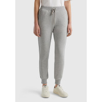 Kadın Gri Melanj %100 Pamuk Yanları Cepli Beli Büzgülü Jogger Eşofman Altı Kadın Gri Melanj %100 Pamuk Yanları Cepli Beli Büzgülü Jogger Eşofman Altı