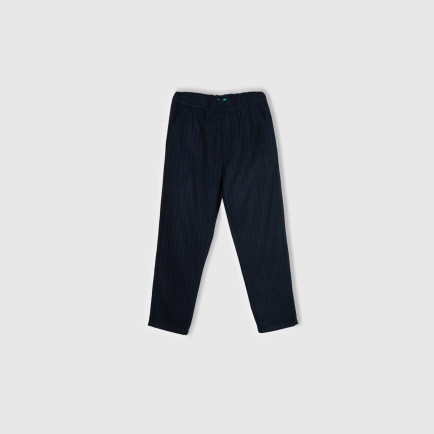 Erkek Koyu Mavi Yün ve Viskoz Karışımlı Arkası Biyeli Cepli Beli Elastik Pantolon Erkek Koyu Mavi Yün ve Viskoz Karışımlı Arkası Biyeli Cepli Beli Elastik Pantolon