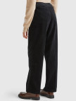 Kadın Siyah Pamuk Karışımlı Arkası Lastikli Cepli Geniş Paça Kadife Pantolon Kadın Siyah Pamuk Karışımlı Arkası Lastikli Cepli Geniş Paça Kadife Pantolon